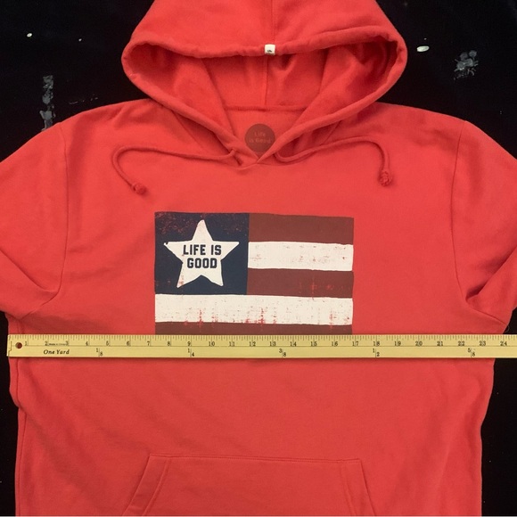 LIFE IS GOOD Flag Hoodie - Picture 4 of 6